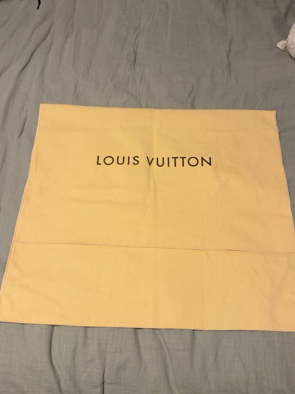 Authentic Louis Vuitton XL Extra Large Dust Bag Cover 39” x 24” Beige